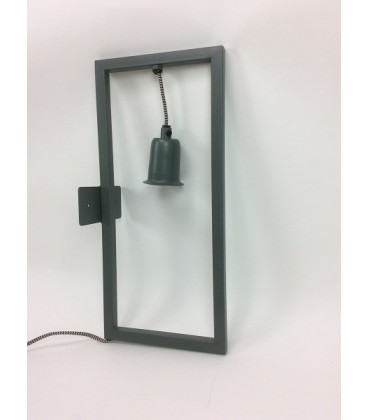 Wall Lamp Frame 18x10x40 cm Blue Grey