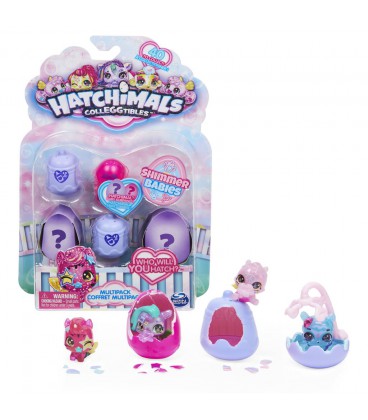 HATCHIMALS COLLEGGTIBLES SHIMMER BABIES (S10) MULTI PACK (4 PACK)