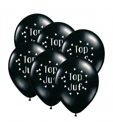 Ballonnen 'Top Juf' (6 stuks)