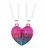 Vriendschapsketting - BFF Ketting - Hart Fluor - Best Friends - Magnetisch - Roze/Blauw