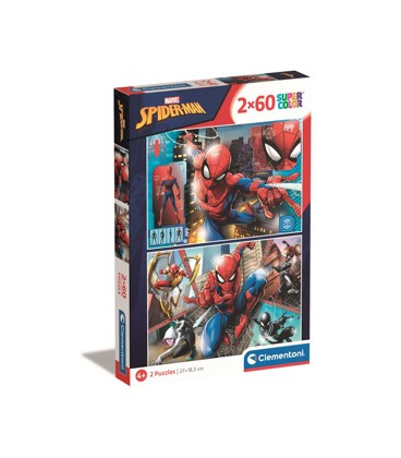 Clementoni spider-man puzzel 2 x 60 stukjes