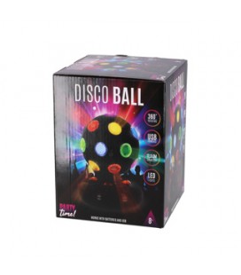 Party Time Disco bal LED 12,5 cm