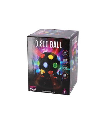 Party Time Disco bal LED 12,5 cm