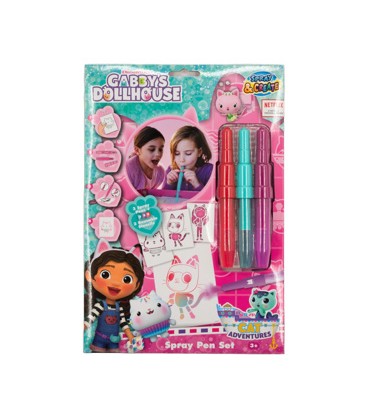 Gabby's Dollhouse Spray Pen Set In A4 Enveloppe