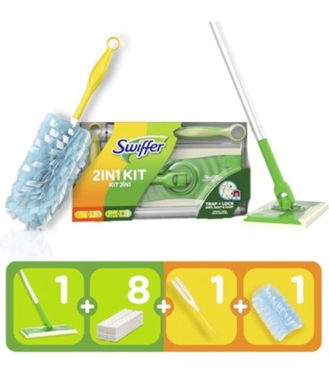 Swiffer Duo Starterkit incl. Navullingen 8+1 stuks