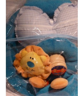 Baby jongen kraamcadeau met bordje